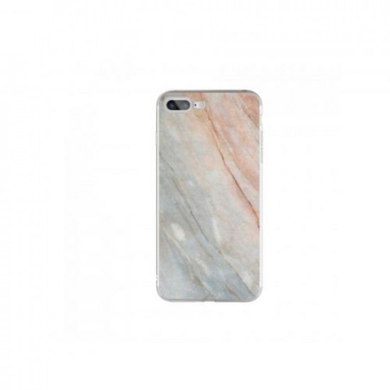 Silicon Marble Case iPhone 7/8 Plus SM7 Blue/Pink