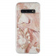 Silicon Marble Case Samsung S10 Plus SM6 White/Brown