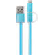 REMAX  DATA Cable AURORA iP 6/7 + micro Blue