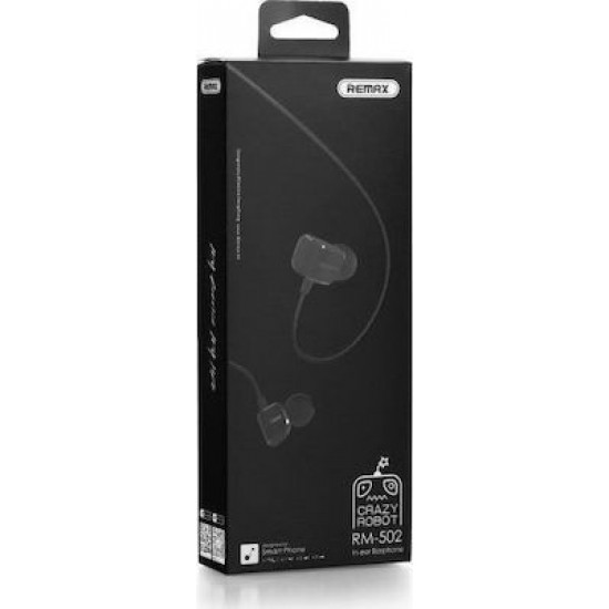 REMAX  Earphones RM-502 3.5mm Black