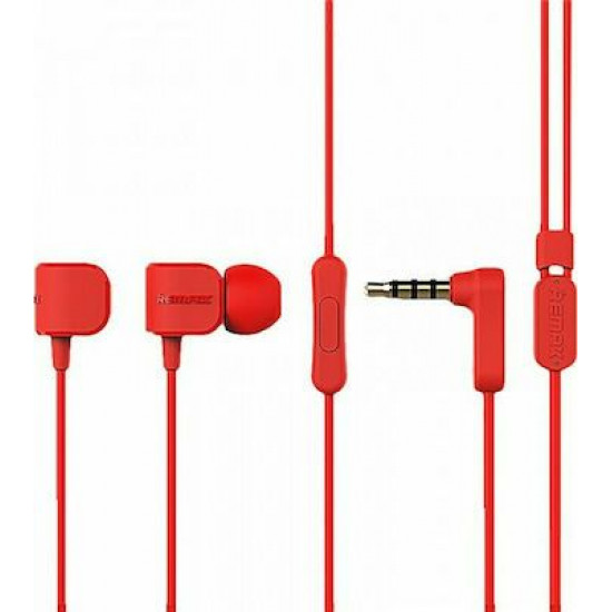 REMAX  Earphones RM-502 3.5mm Red