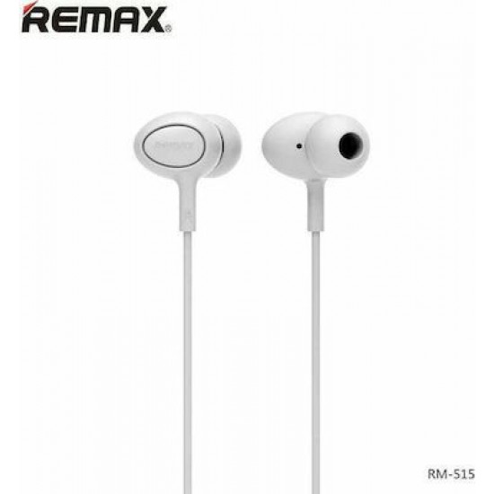 REMAX  Earphones RM-515 3.5mm White