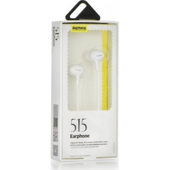 REMAX  Earphones RM-515 3.5mm White