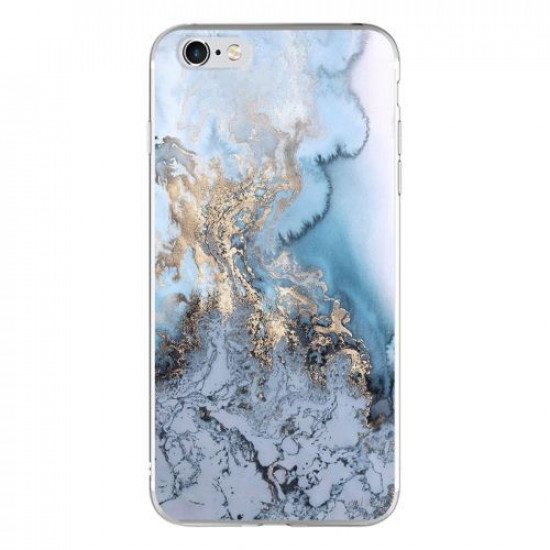 Silicon Marble Case iPhone 6/6s SM1 Blue