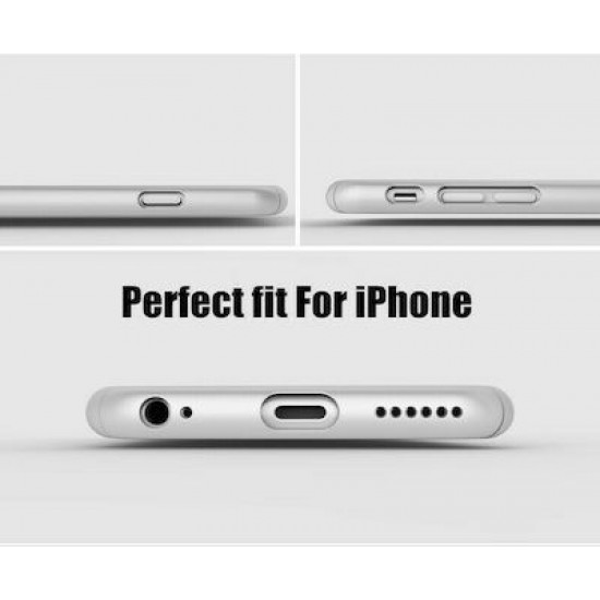 360 Full Cover & Temp.Glass iPhone 7/8 Plus Silver