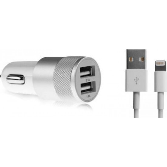 NEW ΦΟΡΤ 12V USB 2.1+1A For iPhone 6 + DATA