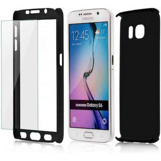 360 Full Cover & Temp.Glass Samsung A3 17 Black
