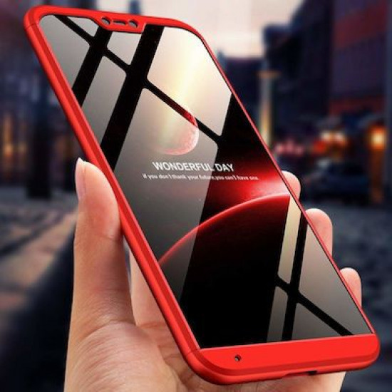 360 Full Cover & Temp.Glass Xiaomi Mi A2 Lite/Redmi 6 Pro Red