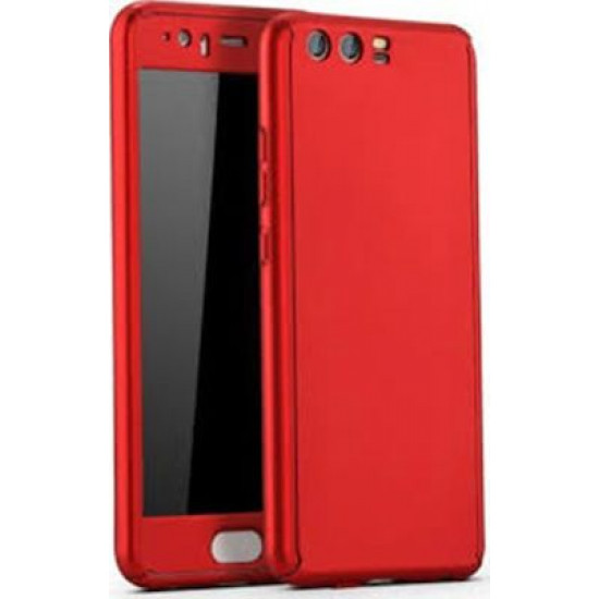 360 Full Cover & Temp.Glass Huawei P10 Red
