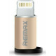 REMAX  OTG Adapter micro to Apple Gold