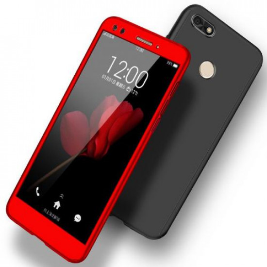 360 Full Cover & Temp.Glass Huawei P9 Lite mini Red