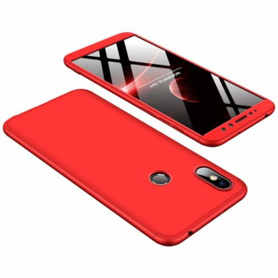 360 Full Cover & Temp.Glass Xiaomi Redmi S2 Red