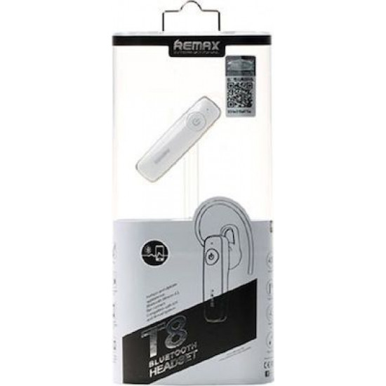REMAX  Bluetooth Earphone RB-T8 White