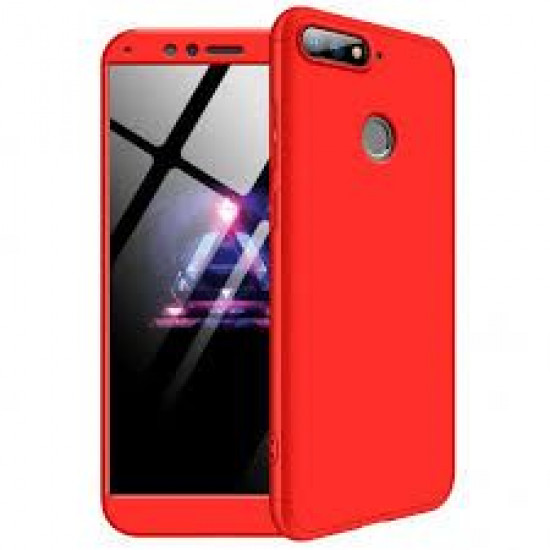 360 Full Cover & Temp.Glass Huawei Y6 Prime 18 Red