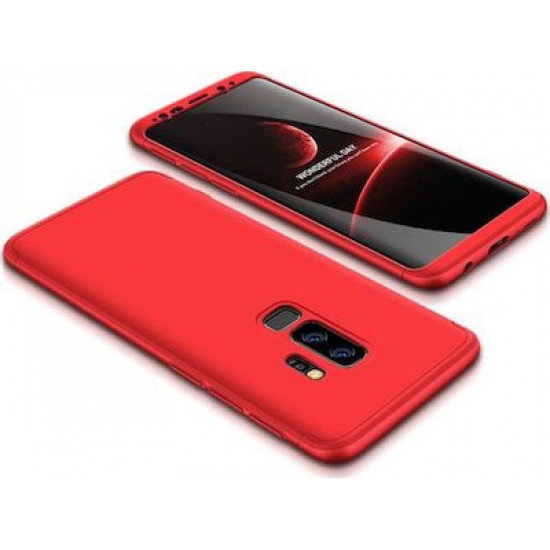 360 Full Cover & Temp.Film Samsung S9 Plus Red