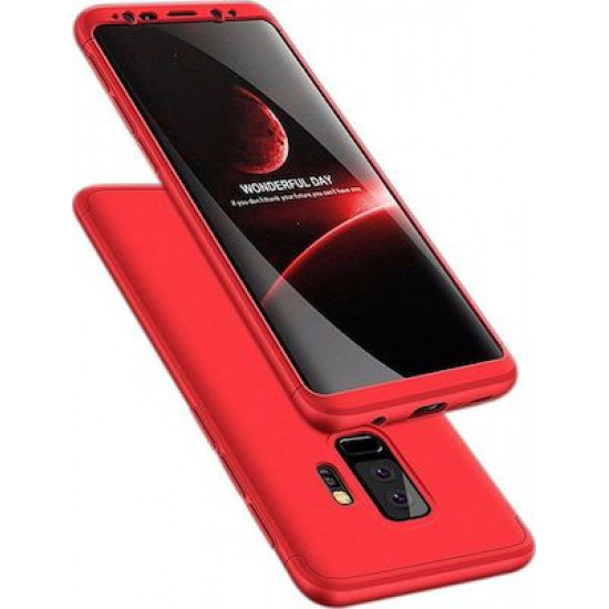360 Full Cover & Temp.Film Samsung S9 Plus Red