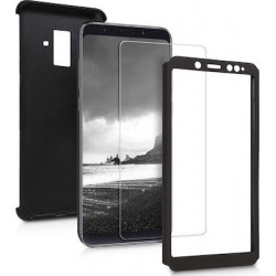 360 Full Cover & Temp.Glass Samsung J6 Plus 18 Black