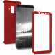 360 Full Cover & Temp.Glass Samsung J6 Plus 18 Red