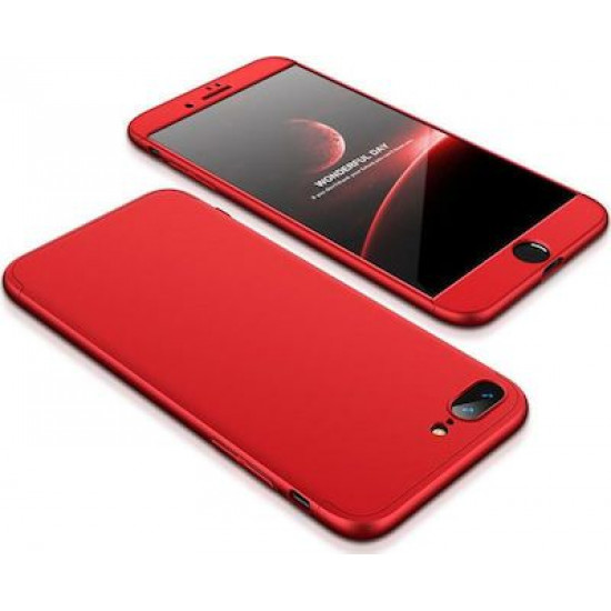 360 Full Cover & Temp.Glass iPhone 7/8 Plus Red