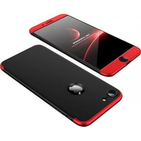 360 Full Cover & Temp.Glass iPhone 7/8 Plus Red