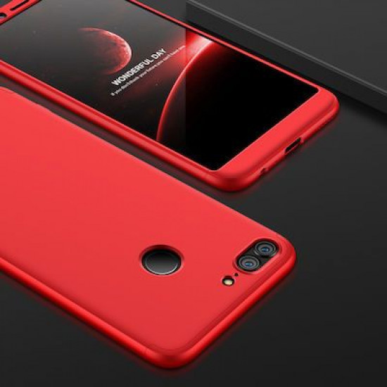 360 Full Cover & Temp.Glass Huawei Honor 9 Lite Red