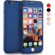 360 Full Cover & Temp.Glass iPhone 6/6s Plus Dark Blue