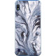 Silicon Marble Case Samsung A10/M10 SM2 Blue/White