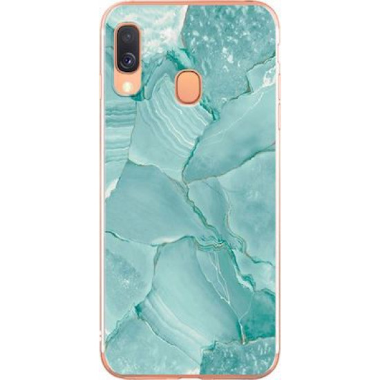 Silicon Marble Case Samsung A40 SM3 Green