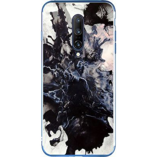 Silicon Marble Case Oneplus 7 Pro SM8 White/Black