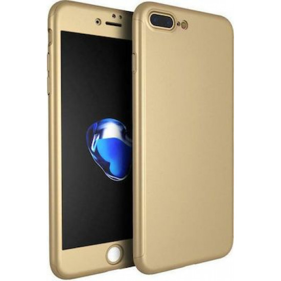 360 Full Cover & Temp.Glass iPhone 7/8 Plus Gold