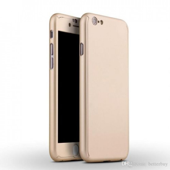 360 Full Cover & Temp.Glass iPhone 6/6s Gold