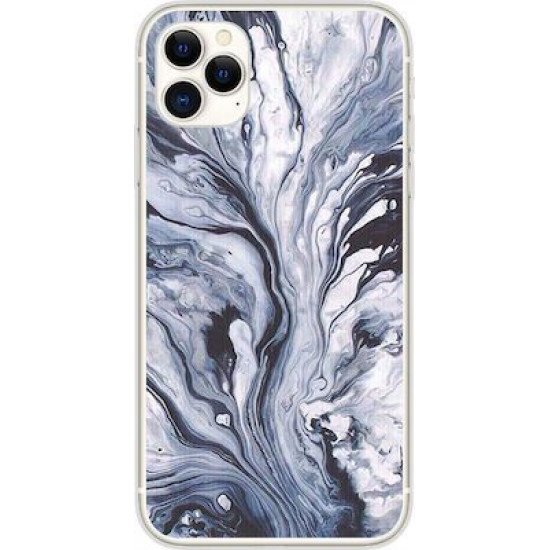 Silicon Marble Case iPhone 11 Pro Max SM2 Blue/White