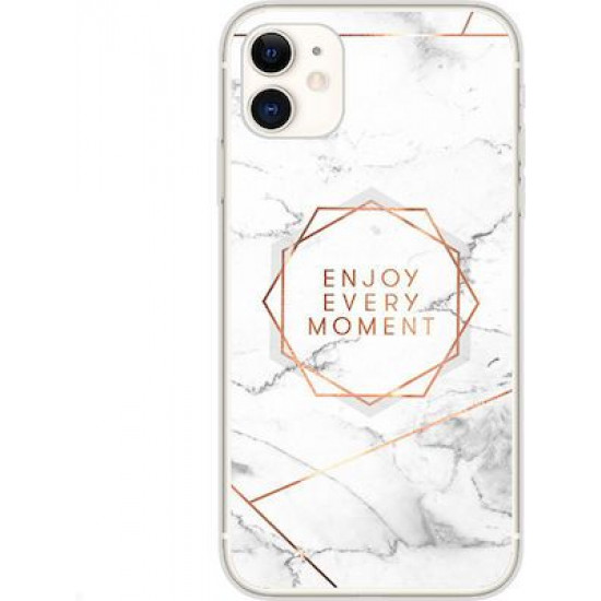 Silicon Marble Case iPhone 11 Pro Max SM16 White/Gold