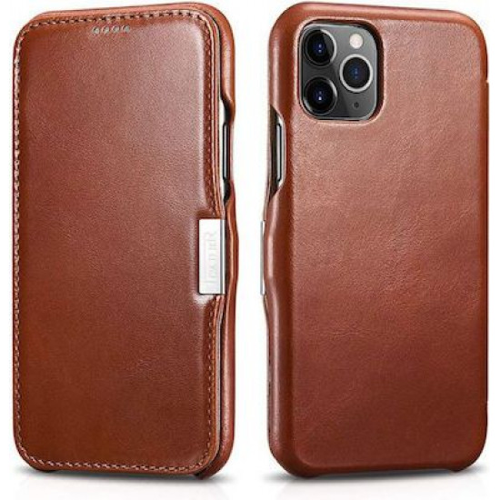 iCarer RIX 1107 iPhone 11 Pro Side-Open Brown