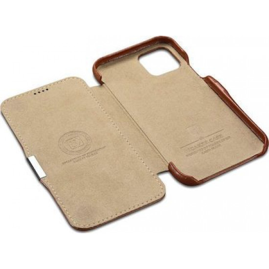 iCarer RIX 1107 iPhone 11 Pro Side-Open Brown