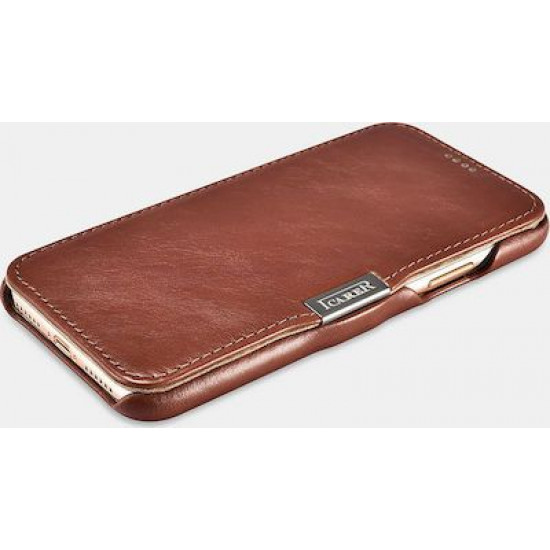 iCarer RIX 1109 iPhone 11 Pro Max Side-Open Brown