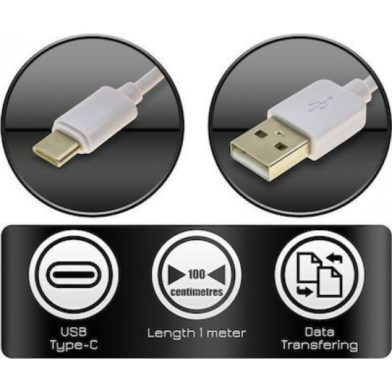 Data Charging Cable Type-C White
