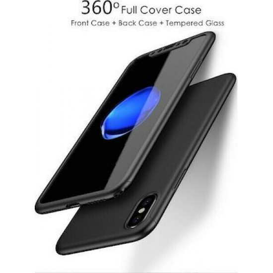 360 Full Cover & Temp.Glass iPhone XR Black