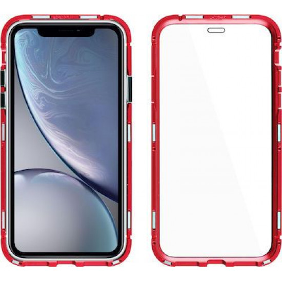 360 Full Cover & Temp.Glass iPhone XR Red
