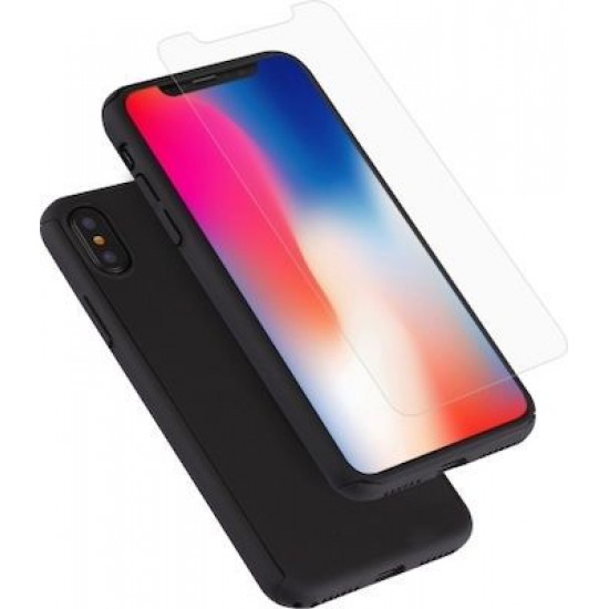 360 Full Cover & Temp.Glass iPhone XS MAX Black