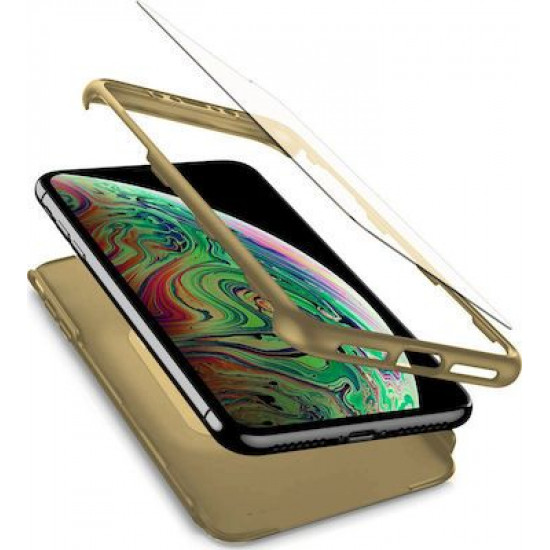 360 Full Cover & Temp.Glass iPhone 11 Pro Max Gold