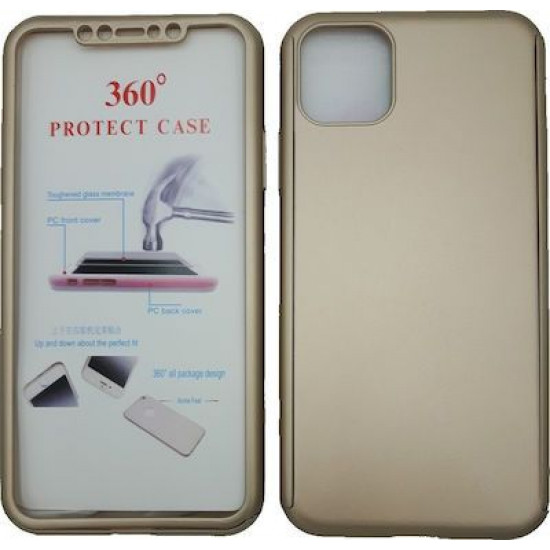 360 Full Cover & Temp.Glass iPhone 11 Pro Max Gold