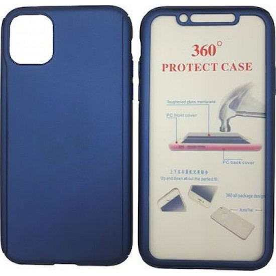 360 Full Cover & Temp.Glass iPhone 11 Pro Max Dark Blue