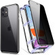 Tempered Glass Front+Back Magnetic For iPhone 11 Pro Black