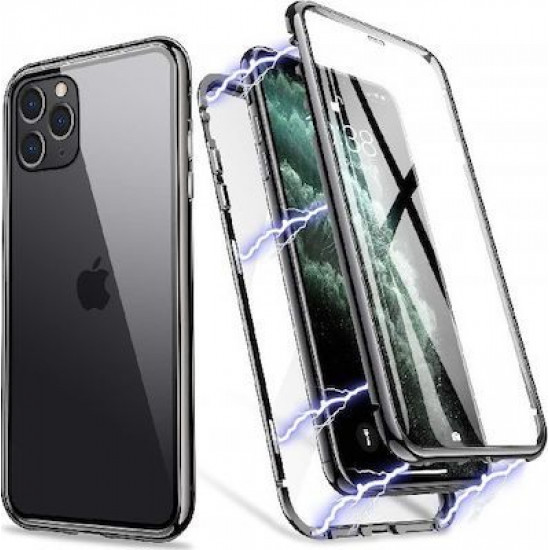 Tempered Glass Front+Back Magnetic For iPhone 11 Pro Black