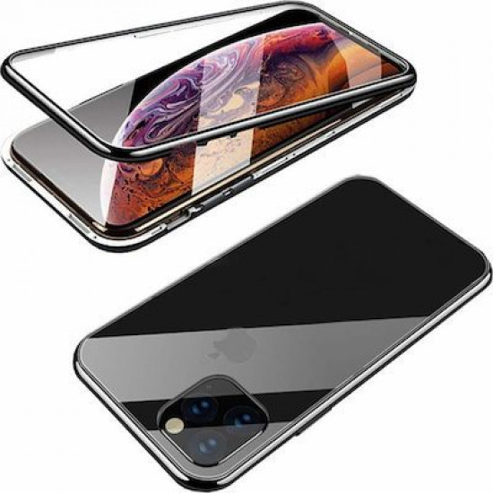 Tempered Glass Front+Back Magnetic For iPhone 11 Pro Black