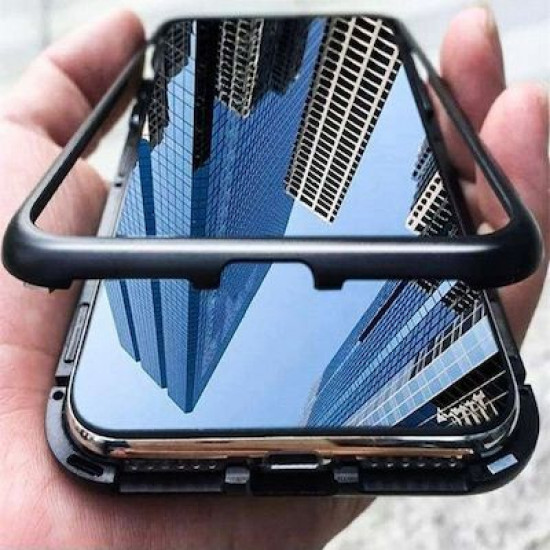Tempered Glass Front+Back Magnetic For iPhone 11 Pro Black