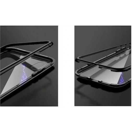 Tempered Glass Front+Back Magnetic For iPhone 11 Pro Black