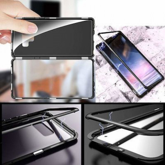 Tempered Glass Front+Back Magnetic For iPhone 11 Pro Black