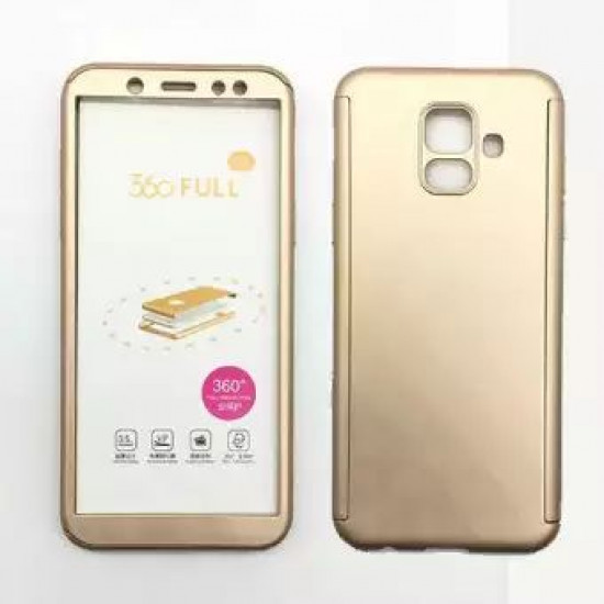 360 Full Cover & Temp.Glass Samsung J6 18 Gold